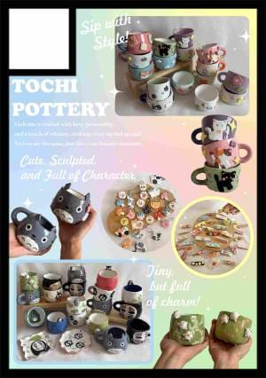 Tochi Pottery circle cut